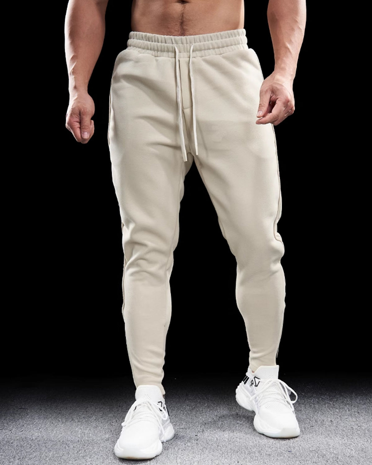 Men's Tapered Joggers with Zip Pockets