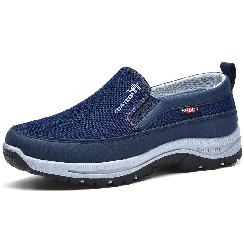 Slip-On Canvas Trainers with Contrast Sole