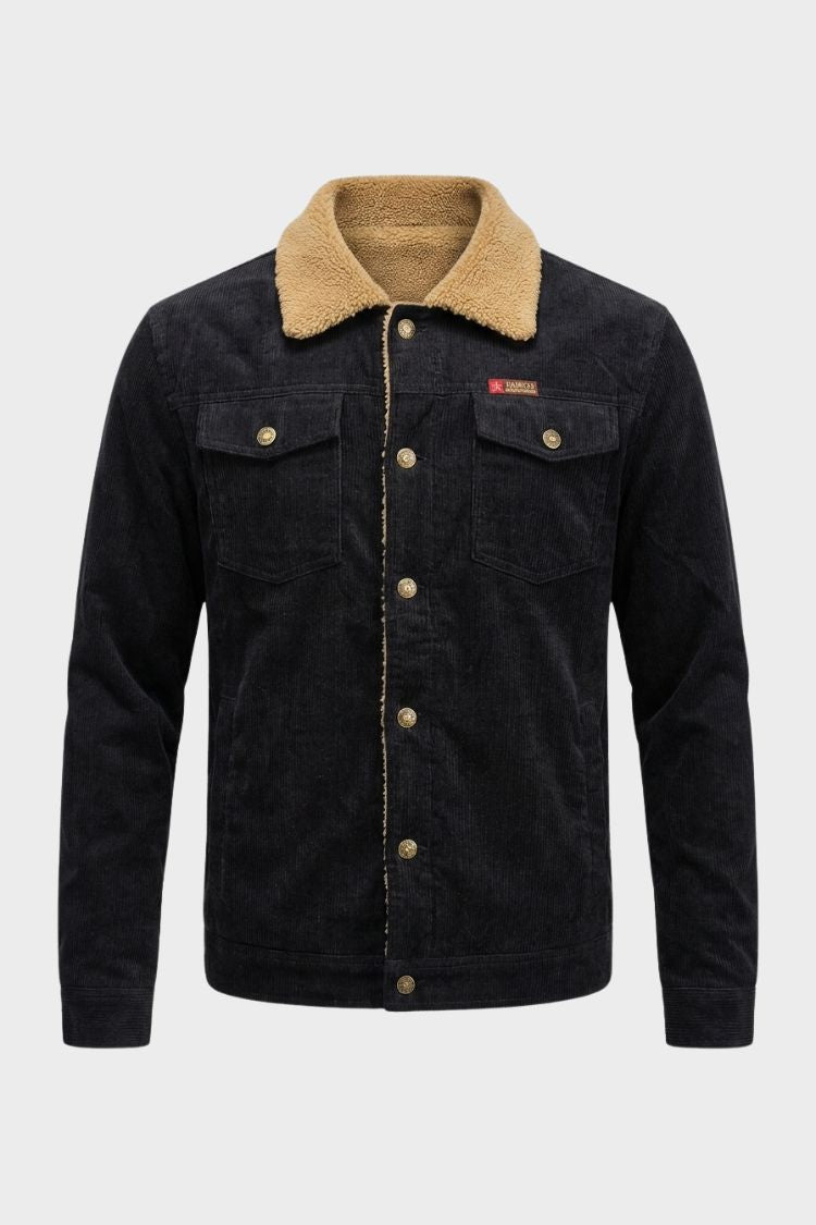 Veste de ranch pour homme | Veste de travail à boutons-pression