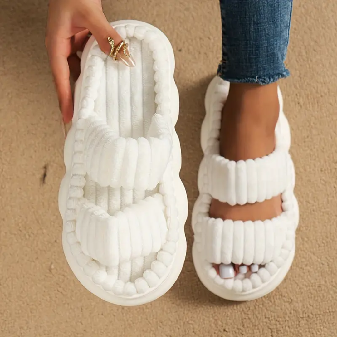 Women’s Soft Double-Strap Open-Toe Slippers