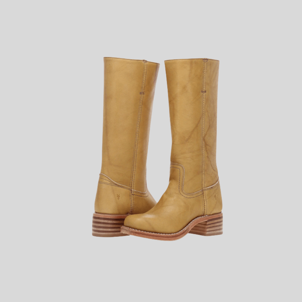 Women’s Knee-High Riding Boots with Low Block Heel