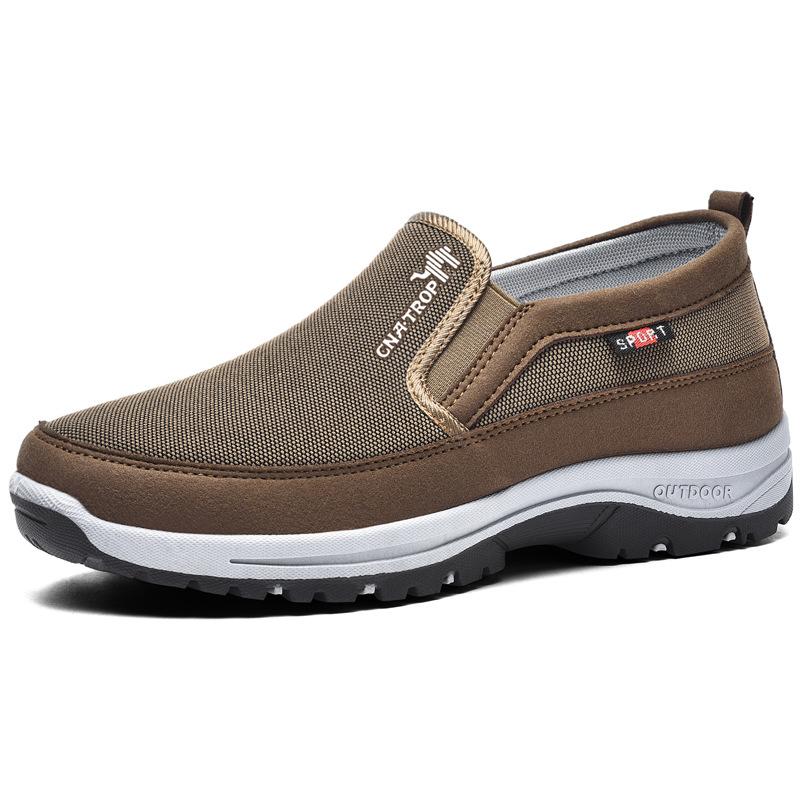 Slip-On Canvas Trainers with Contrast Sole