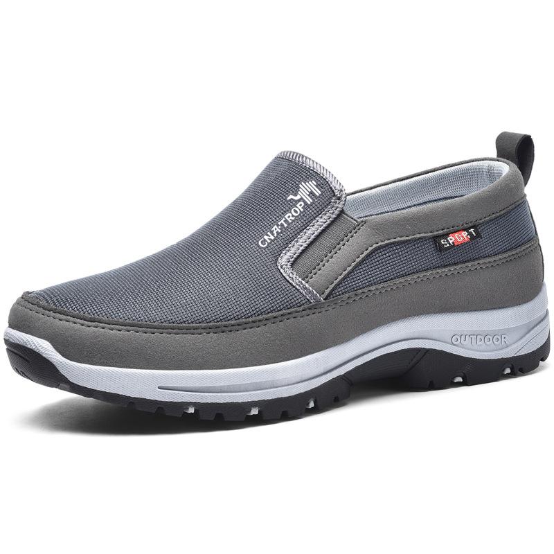 Slip-On Canvas Trainers with Contrast Sole