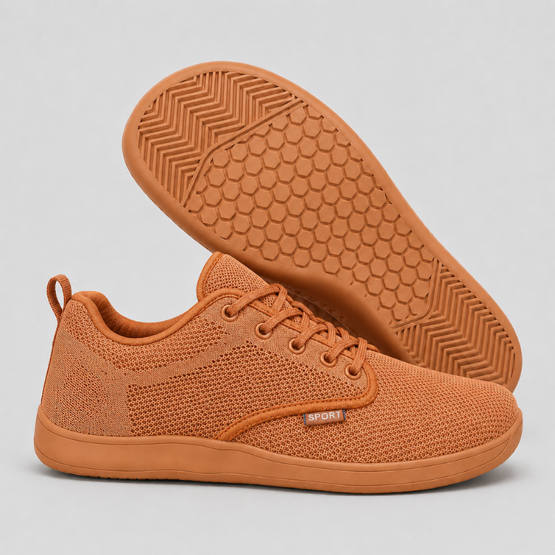 Men's Lightweight Mesh Lace-Up Trainers
