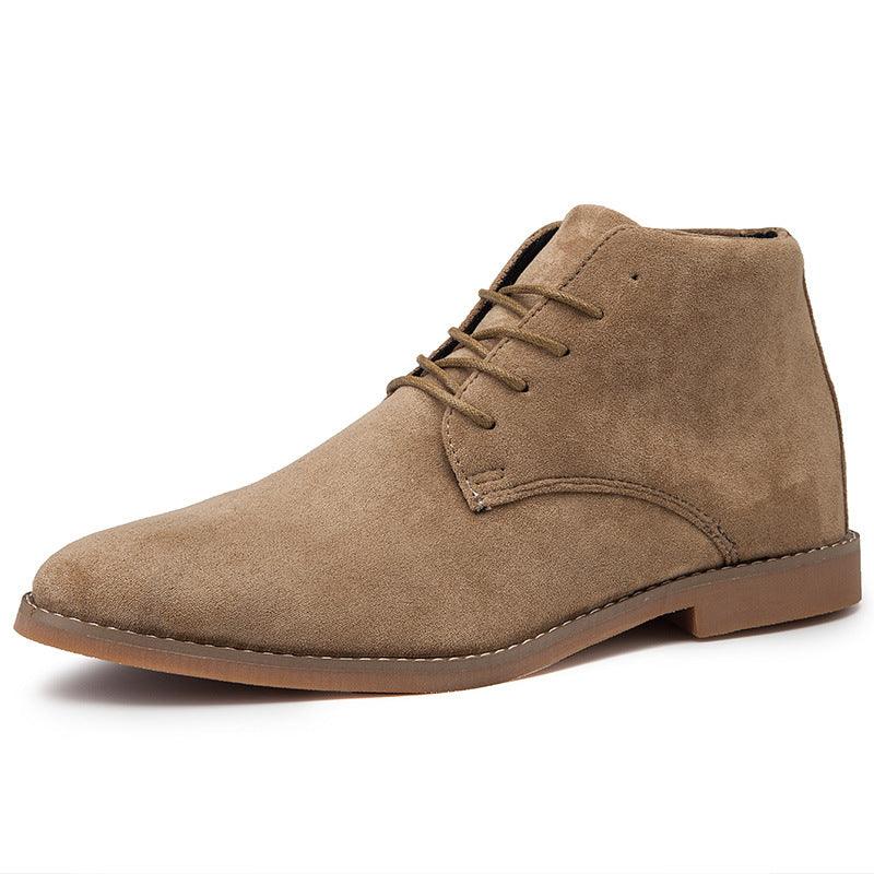 Suede Chukka Boots with Lace-Up Front