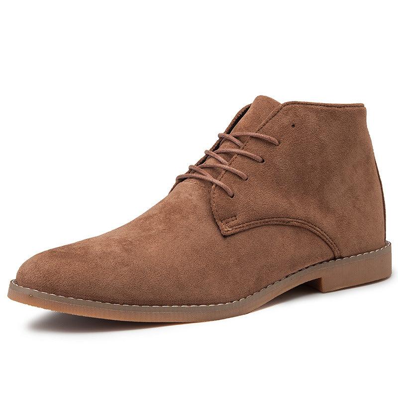 Suede Chukka Boots with Lace-Up Front