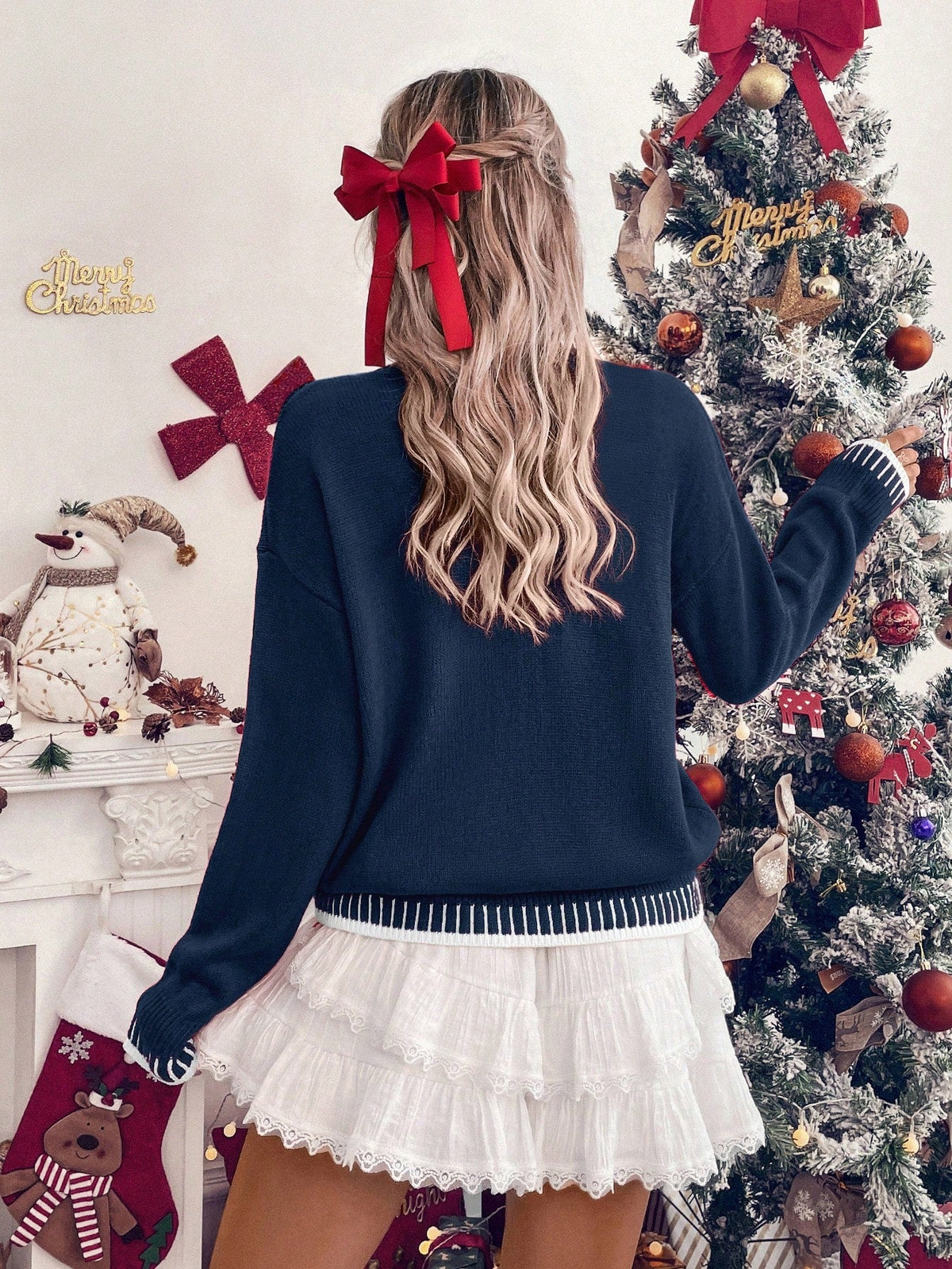 Pull de Noël pour femme | Maille à slogan festif
