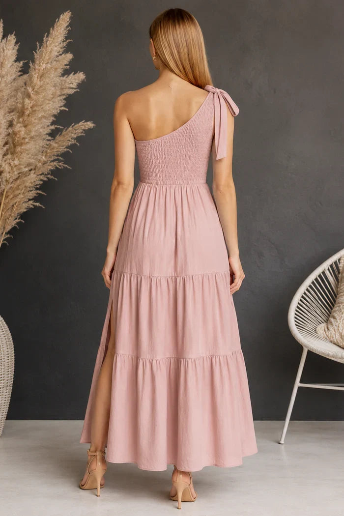 Women's Maternity Shirred Maxi Dress