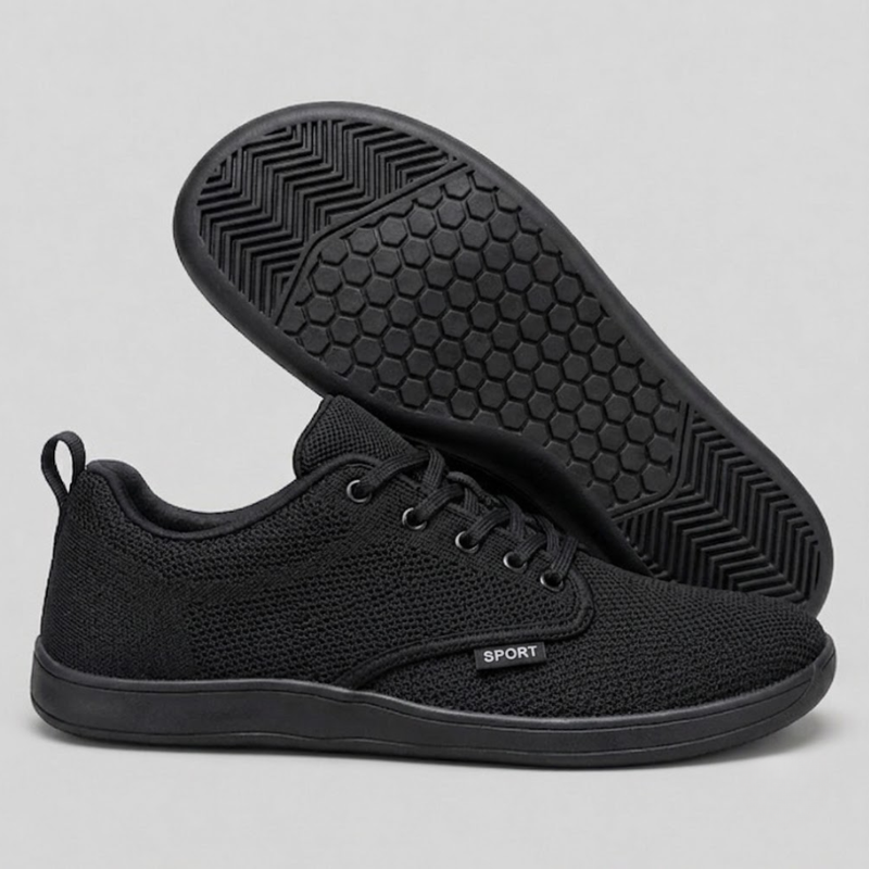 Men's Lightweight Mesh Lace-Up Trainers