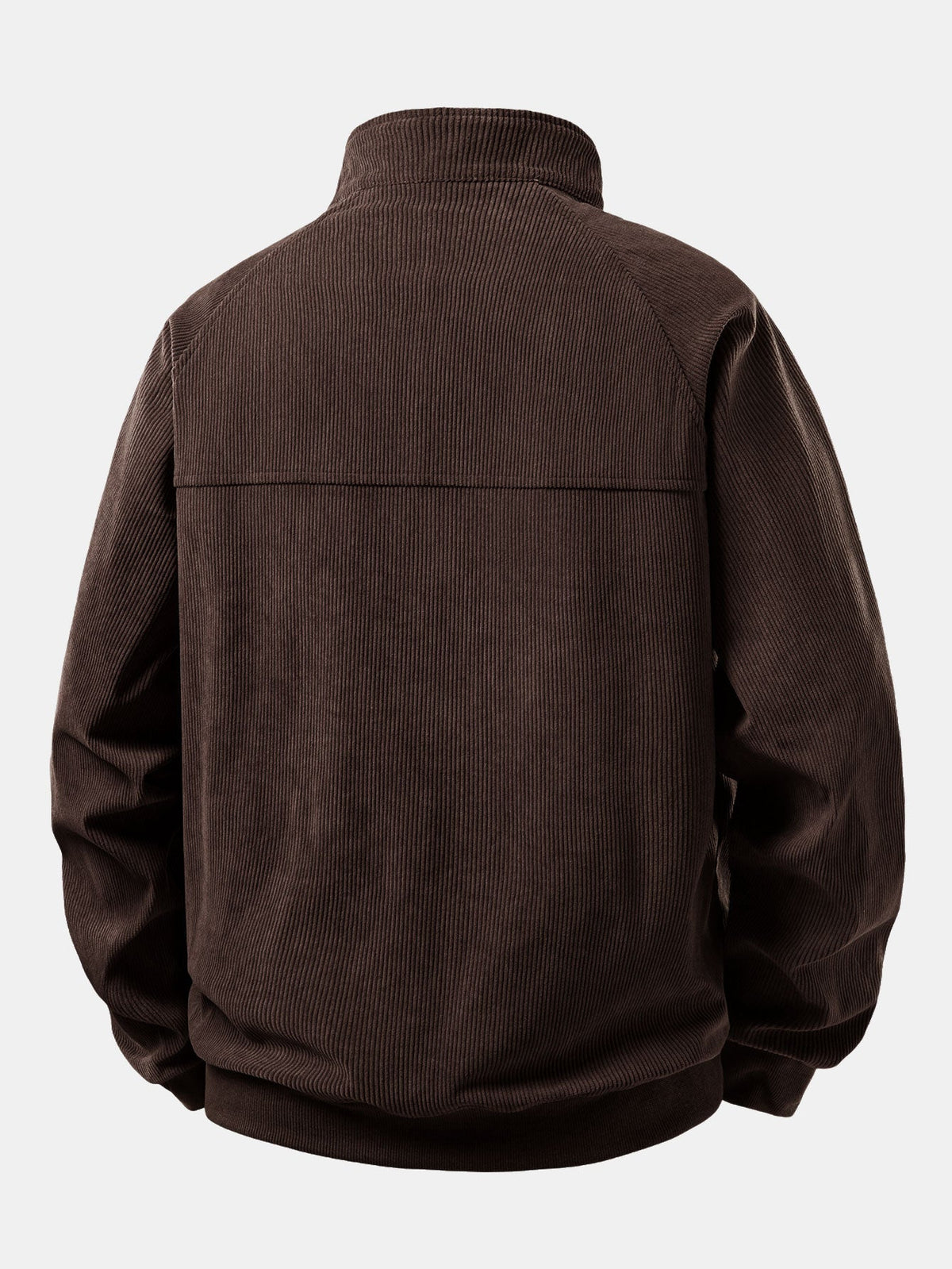 Men's Ribbed Quarter Zip Sweatshirt