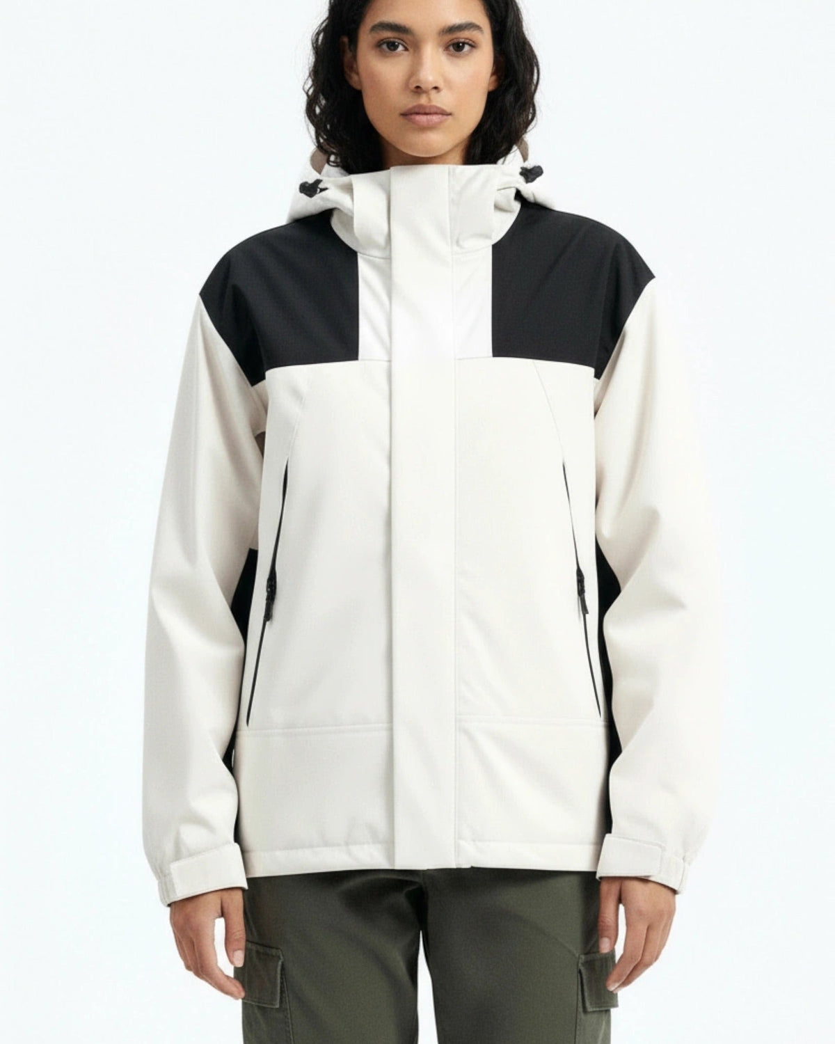 Veste imperméable 3-en-1 pour femme | Manteau de pluie doublé en polaire