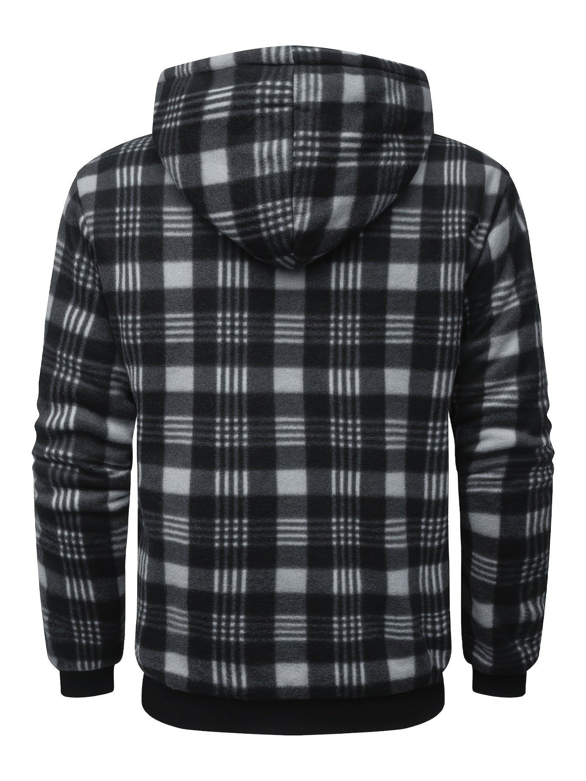 Veste légère zippée à capuche pour femme | Surchemise à carreaux