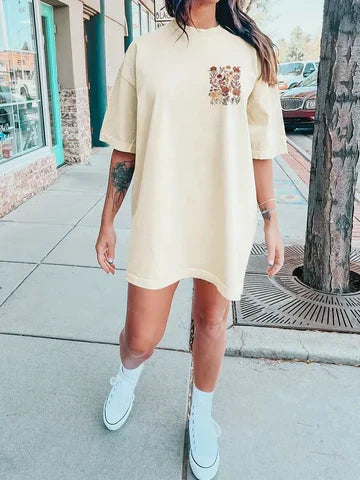 T-shirt léger pour femme | T-shirt doux à col rond