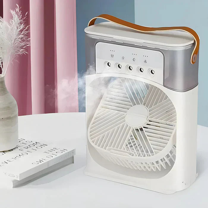 Portable Air Cooler with LED Light and Carry Handle