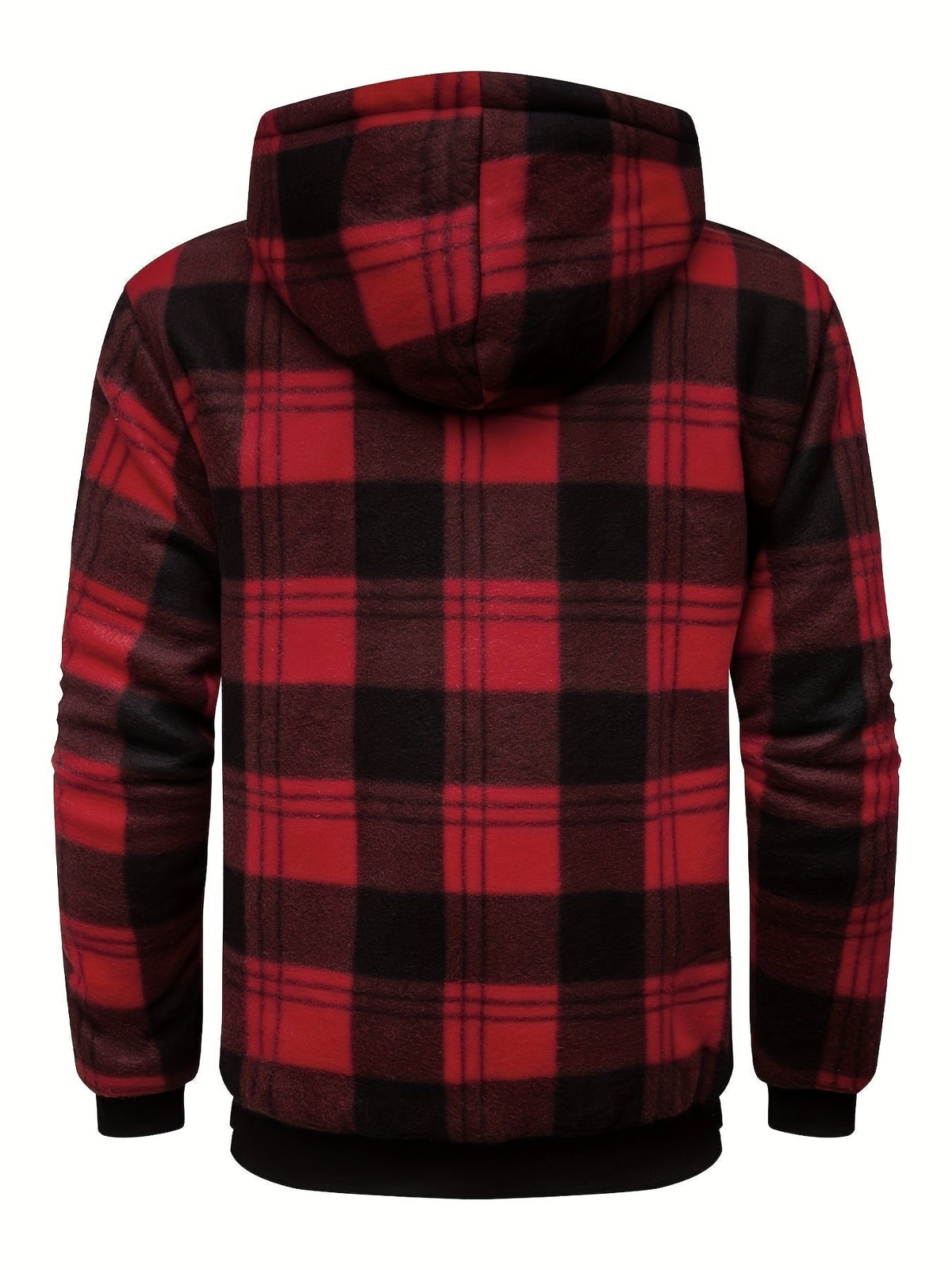 Veste légère zippée à capuche pour femme | Surchemise à carreaux
