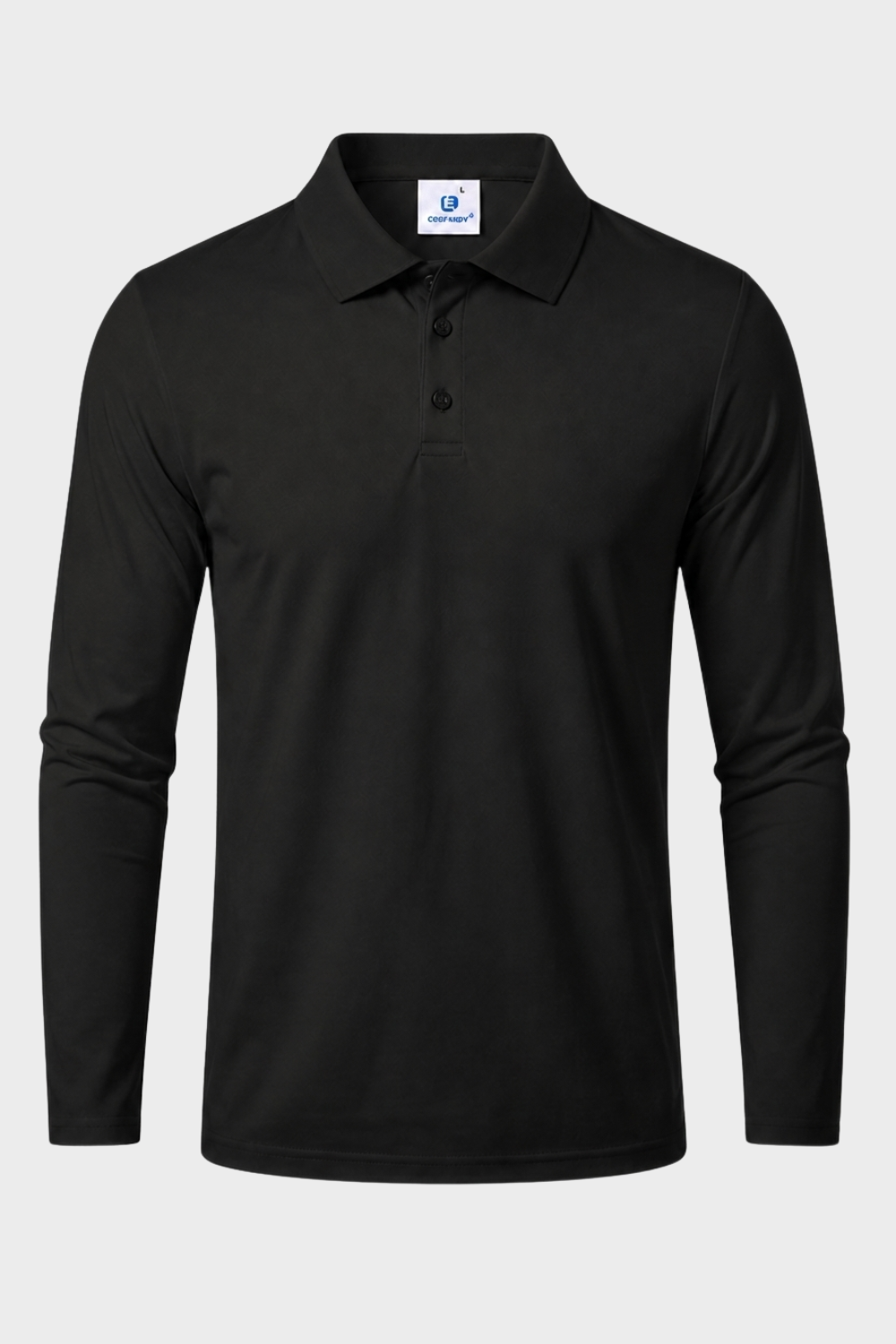 Men's Long Sleeve Polo Shirt | Casual Cotton Blend