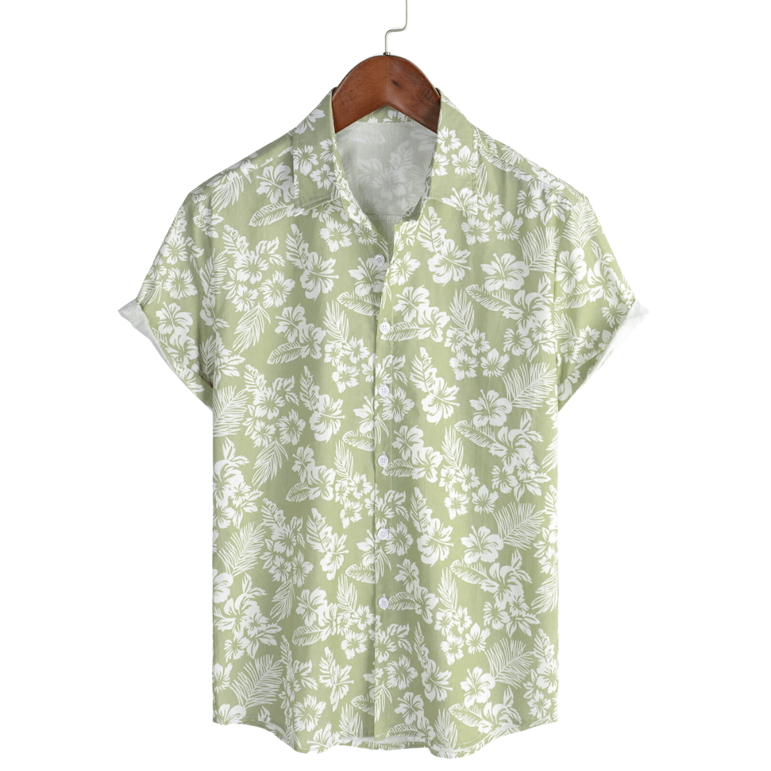 Men’s Tropical Floral Short Sleeve Shirt