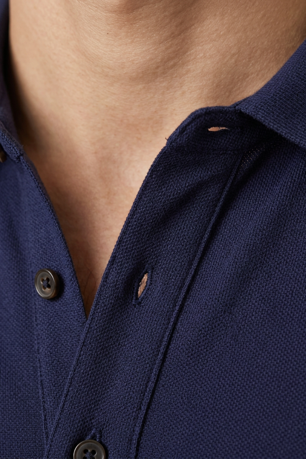 Men's Long Sleeve Polo Shirt | Casual Cotton Blend