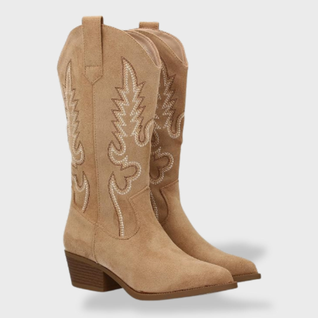 Bottes western brodées pour femme