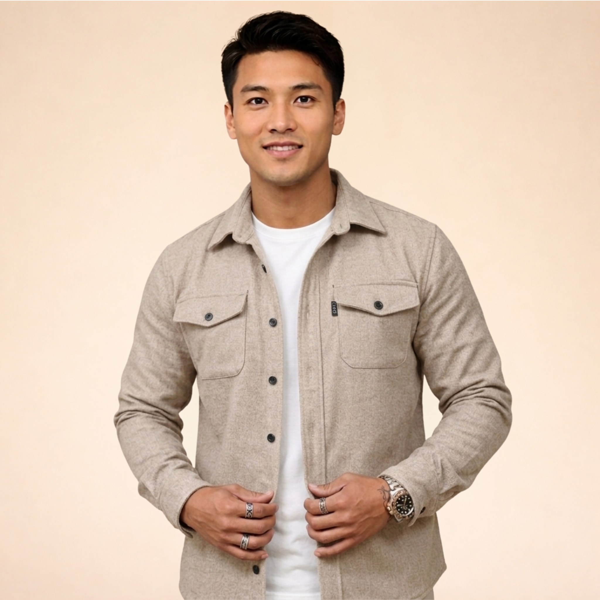 Men's Casual Overshirt Jacket
