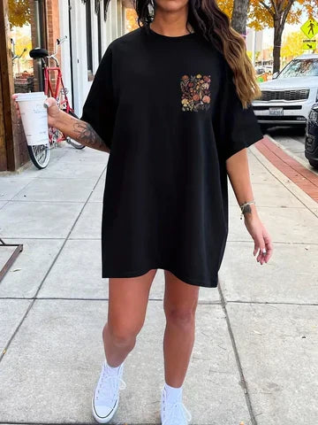T-shirt léger pour femme | T-shirt doux à col rond