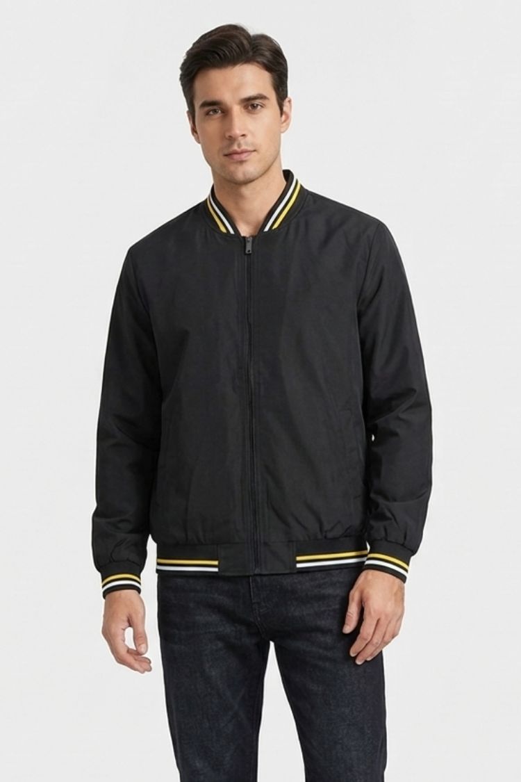 Blouson bomber léger pour homme | Veste décontractée zippée