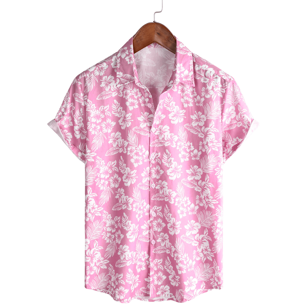 Men’s Tropical Floral Short Sleeve Shirt