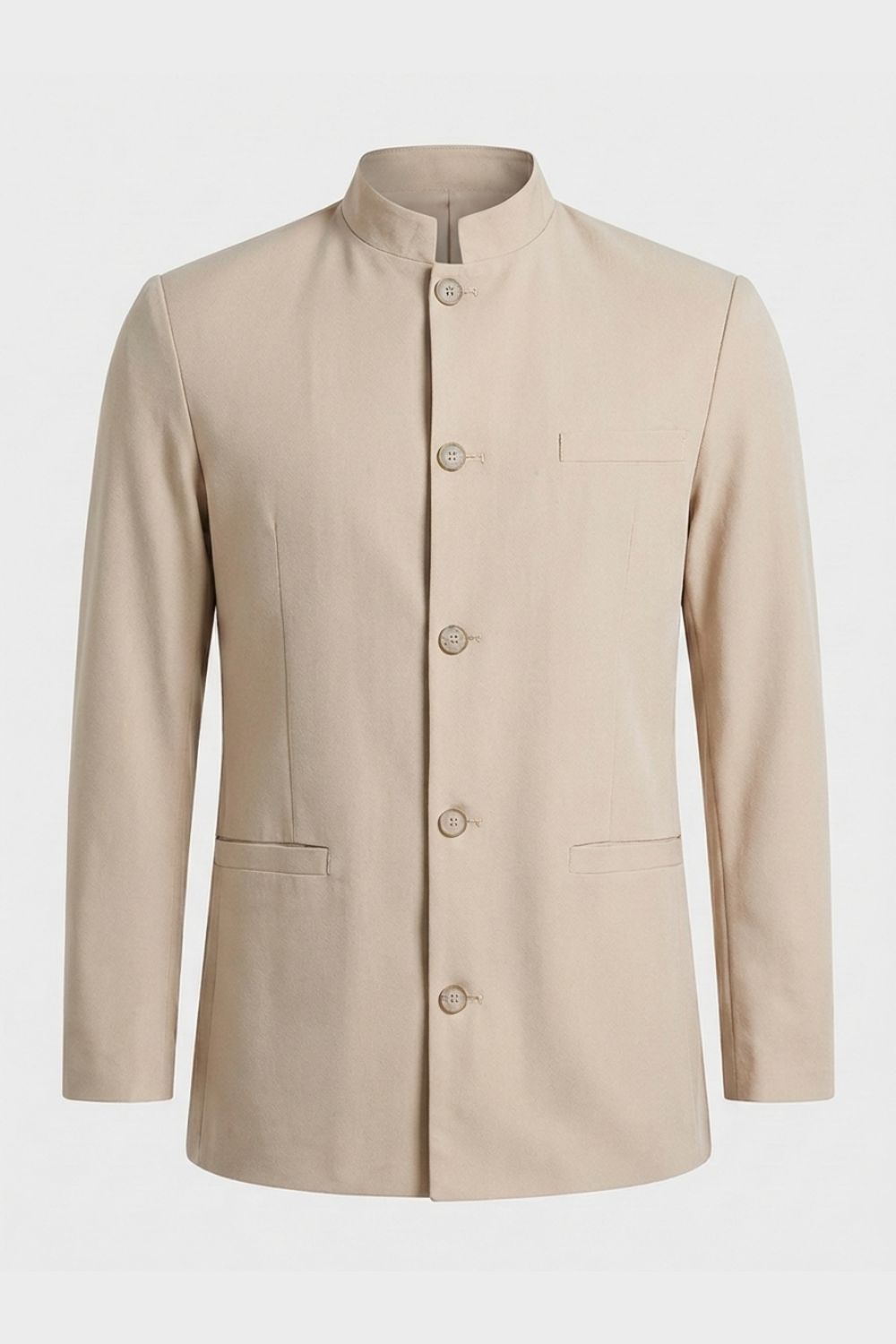 Gilet pour homme | Blazer ajusté à col Nehru