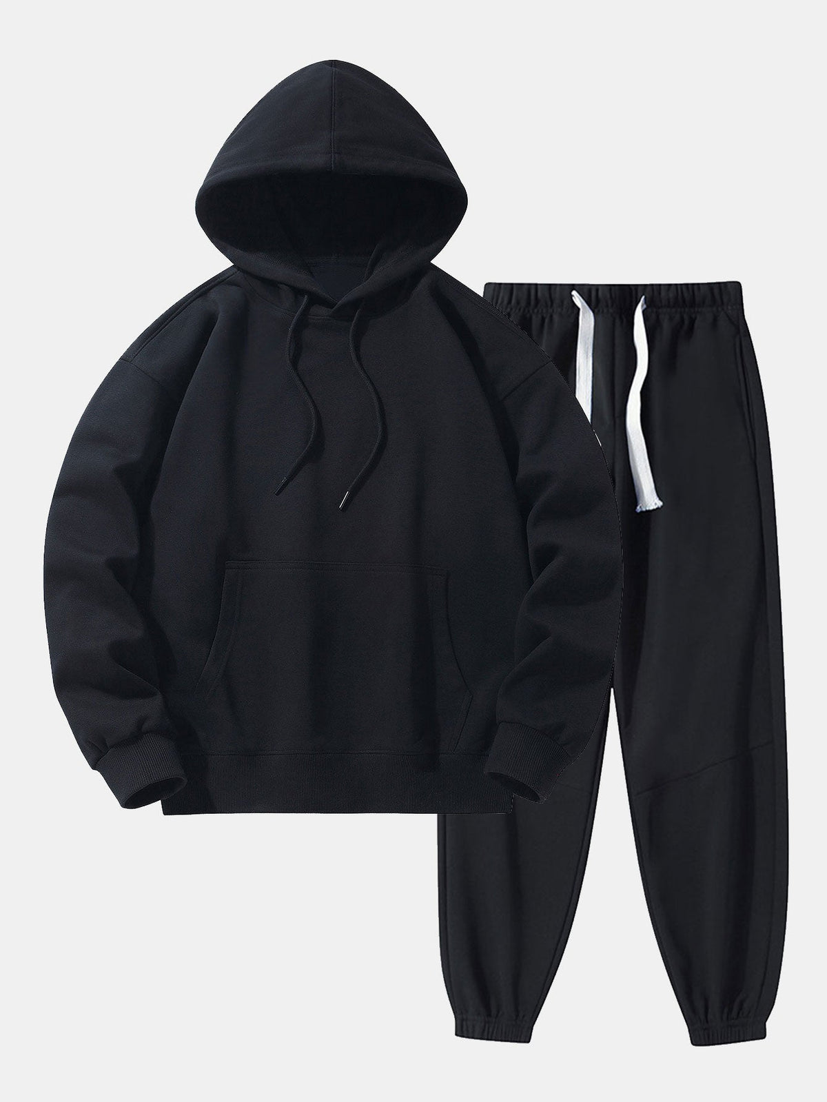 Men's Relaxed Hoodie and Jogger Tracksuit Set
