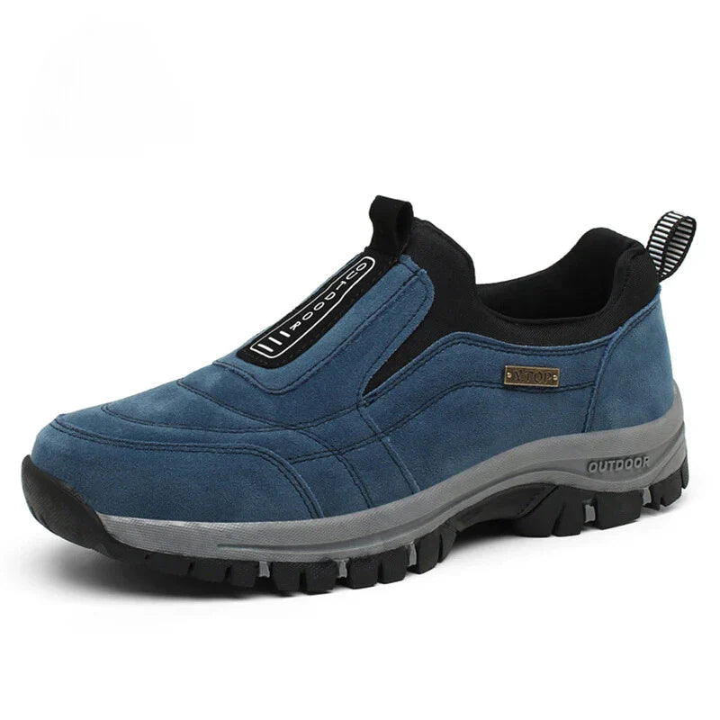 Slip-On Walking Shoes with Rugged Outsole