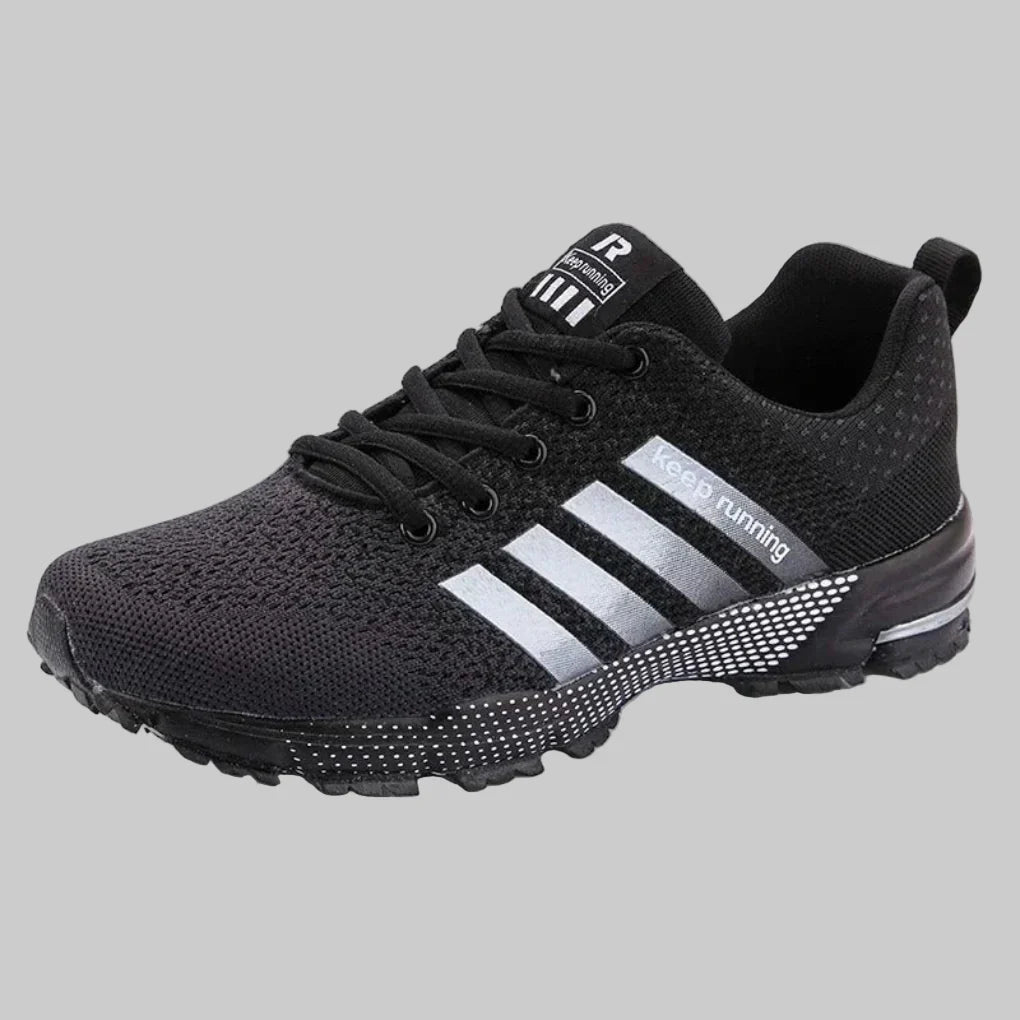 Men's Mesh Running Trainers with Reflective Stripes