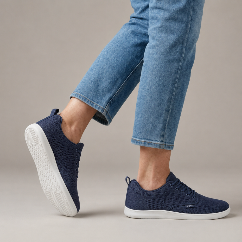 Men's Lightweight Mesh Lace-Up Trainers