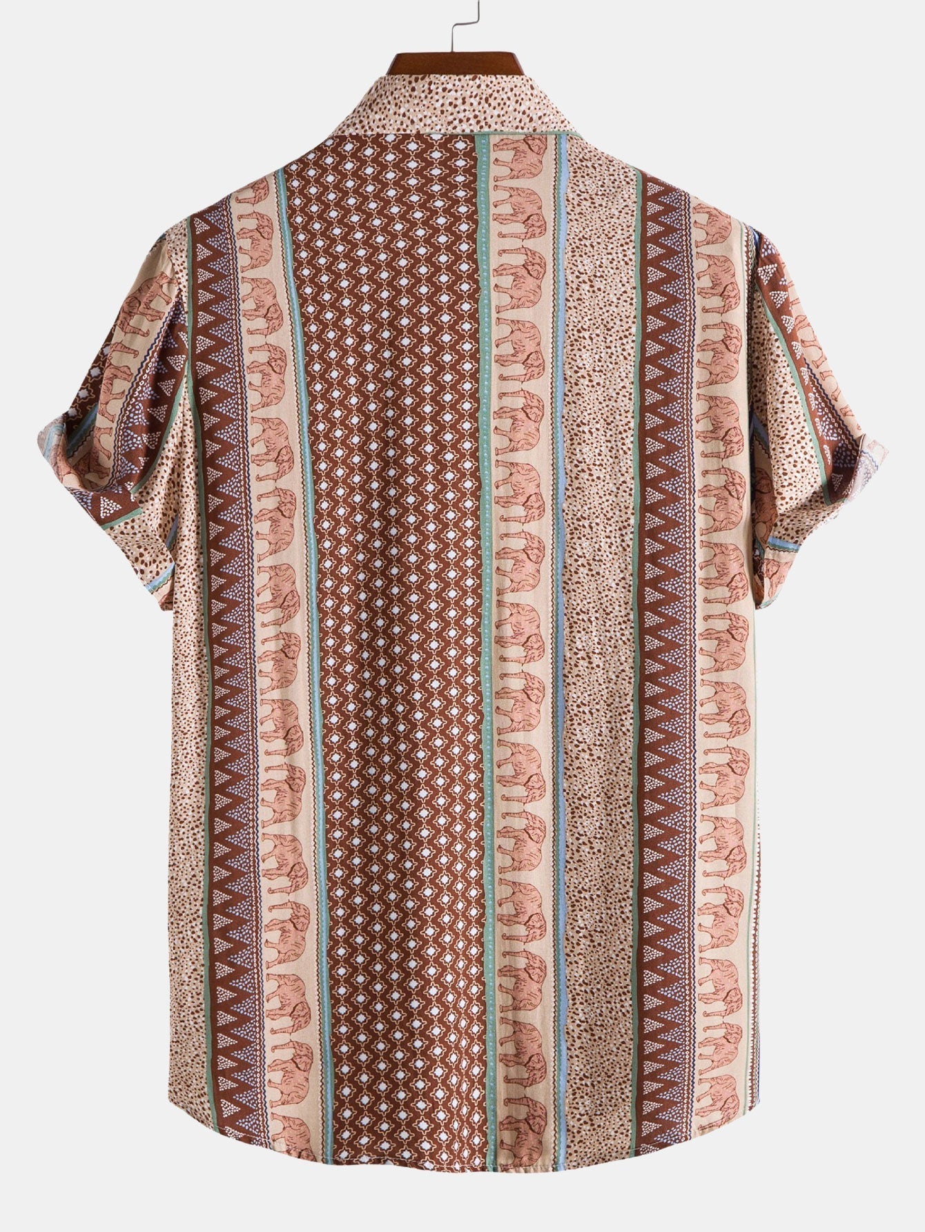 Men's Relaxed Fit Printed Short Sleeve Shirt