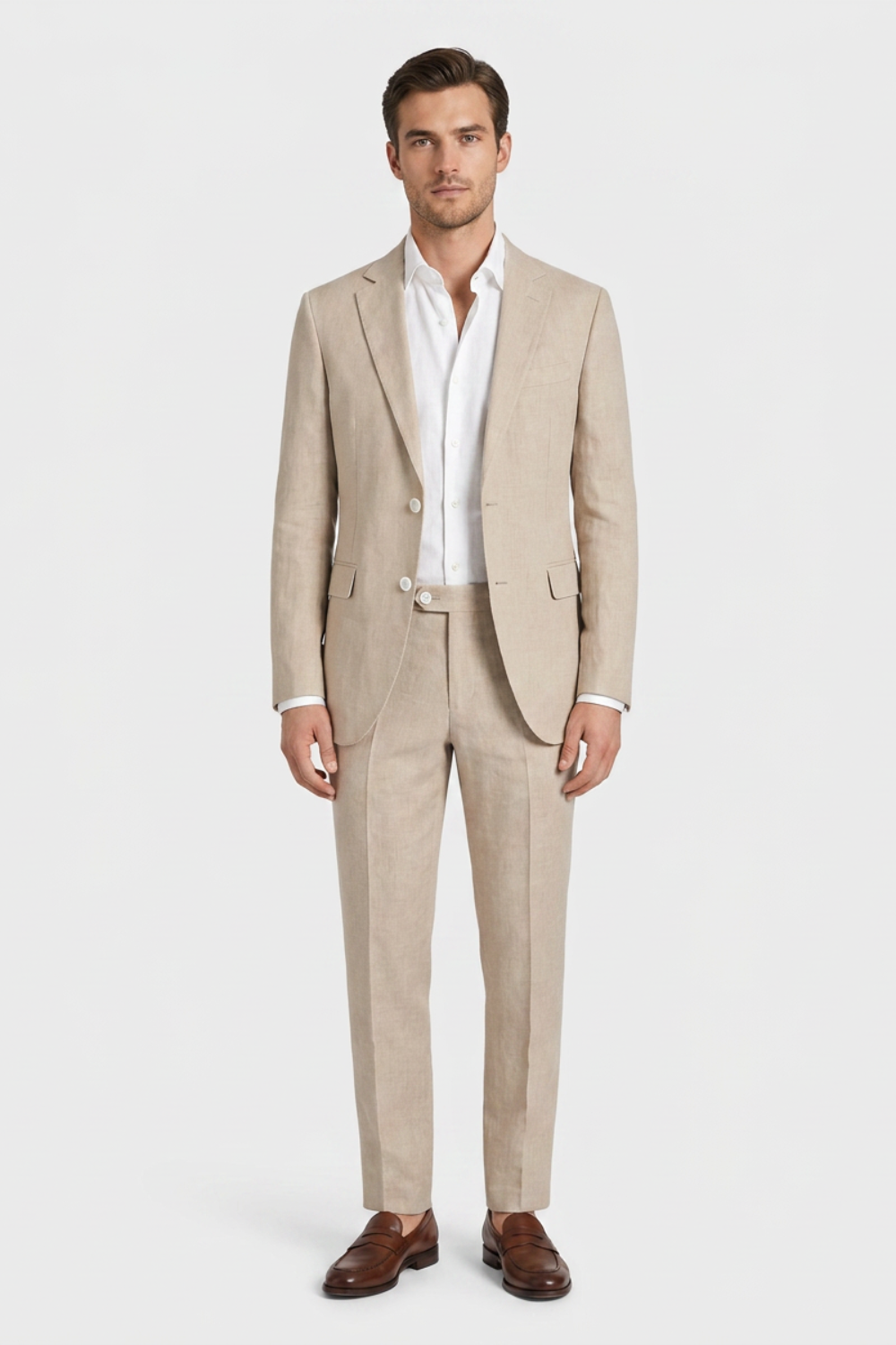 Men's Tailored Two-Piece Suit | Notched Lapel Blazer & Trousers