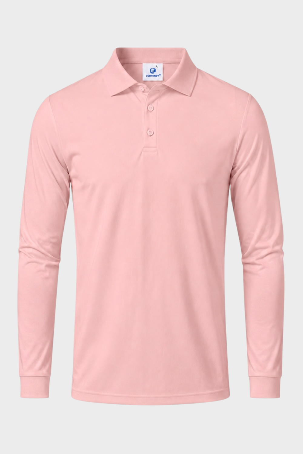 Men's Long Sleeve Polo Shirt | Casual Cotton Blend