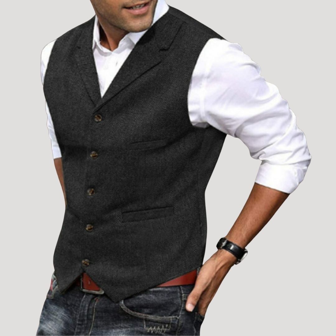 Men's Tailored Button Waistcoat
