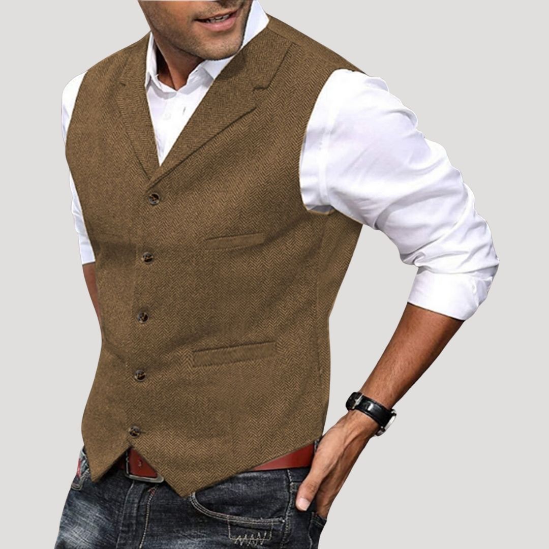 Men's Tailored Button Waistcoat