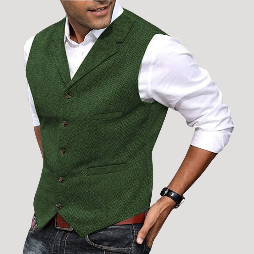 Men's Tailored Button Waistcoat