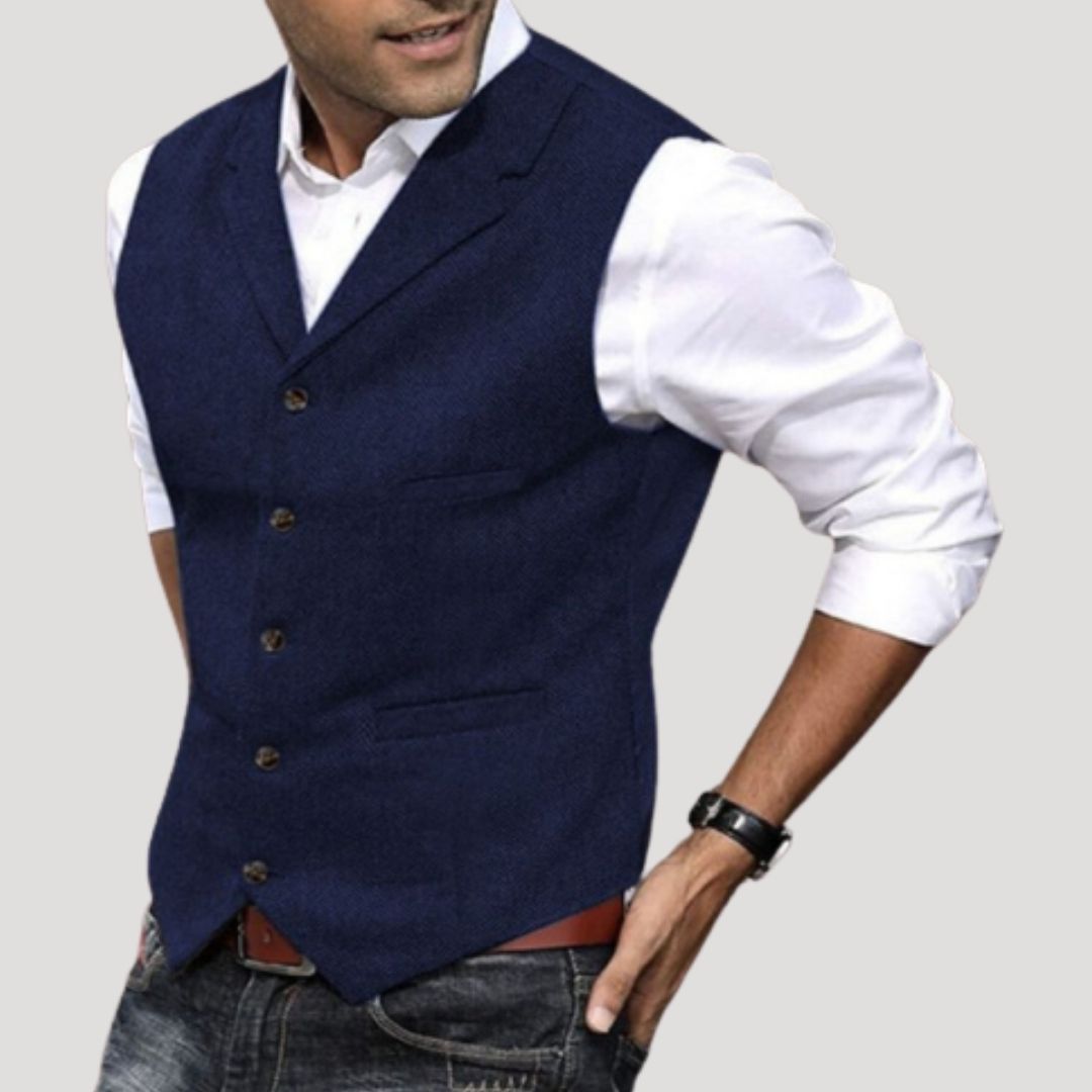 Men's Tailored Button Waistcoat