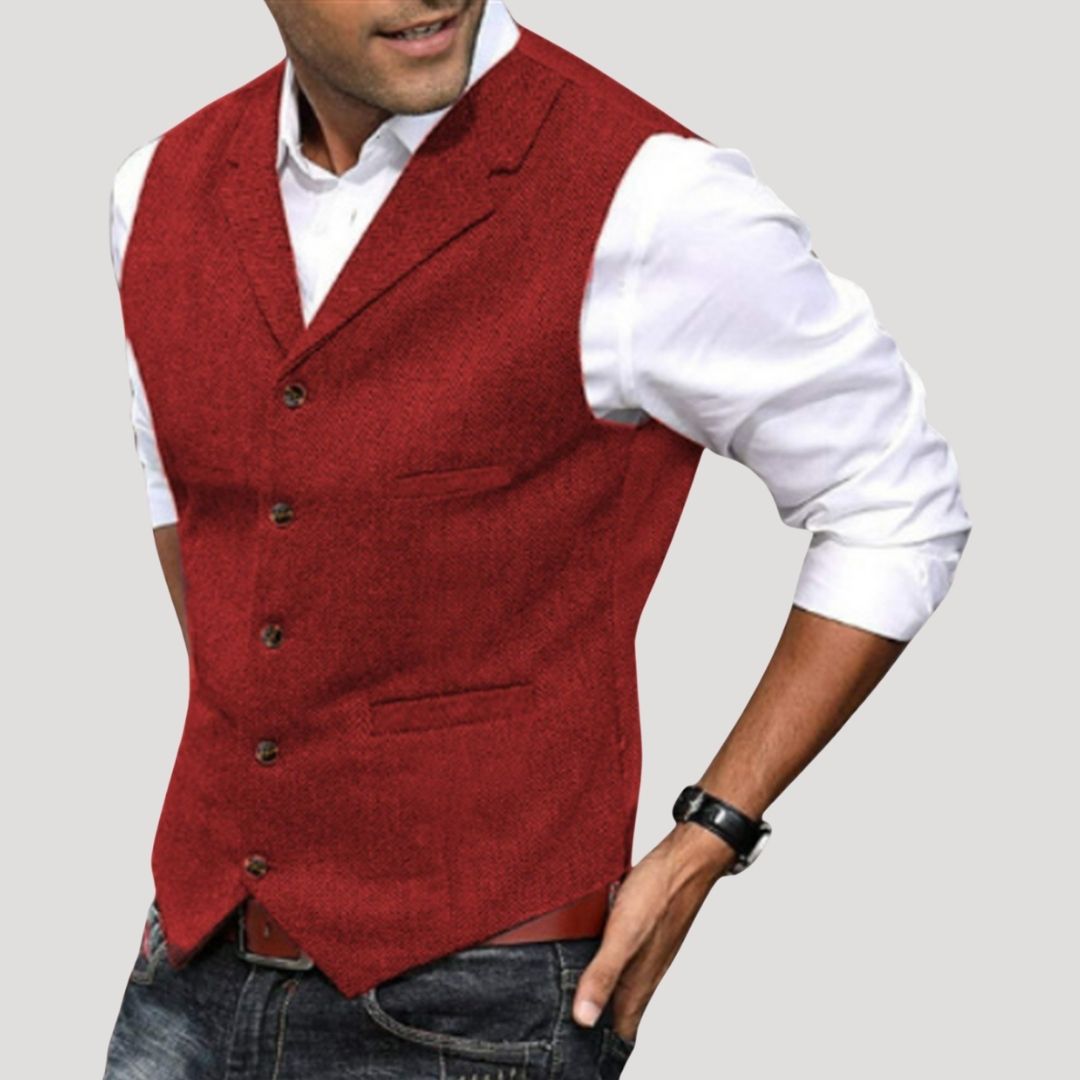 Men's Tailored Button Waistcoat