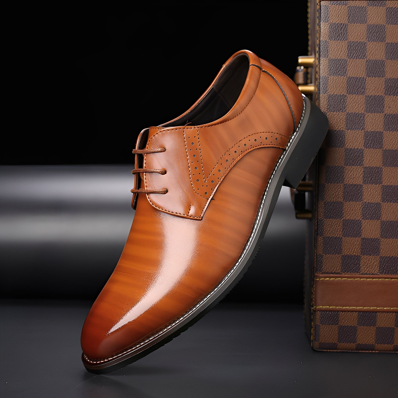 Men’s Lace-Up Derby Dress Shoes