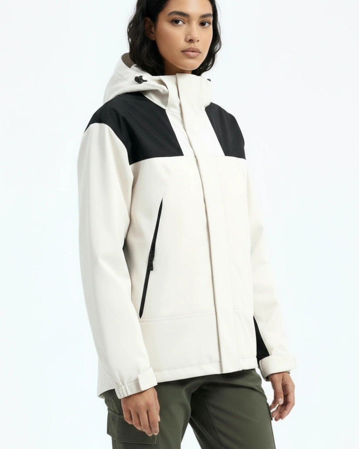 Veste imperméable 3-en-1 pour femme | Manteau de pluie doublé en polaire