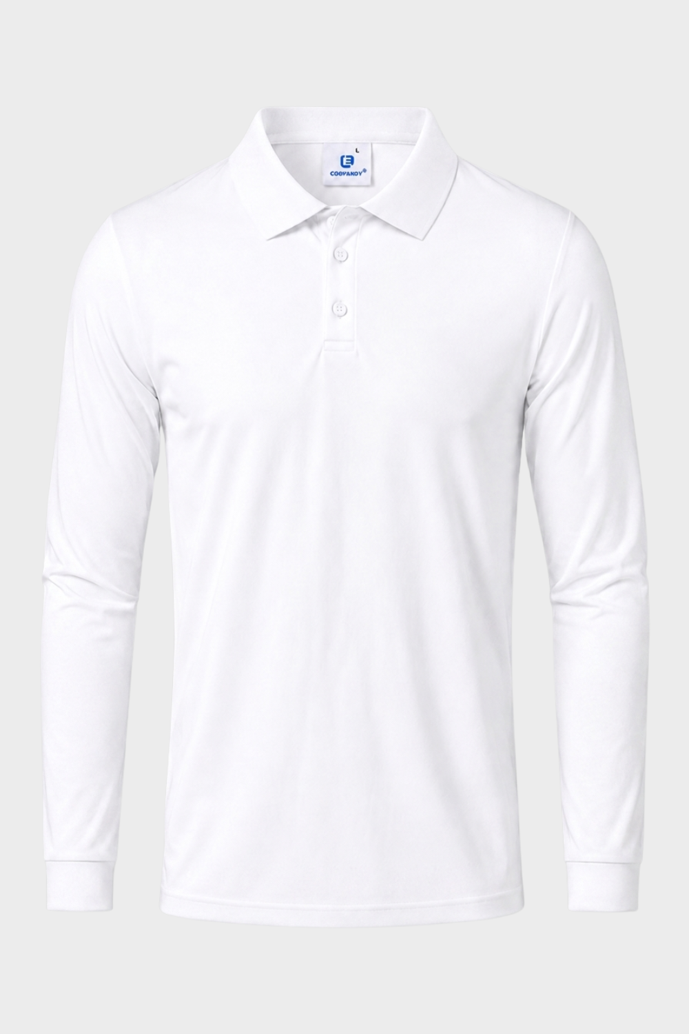 Men's Long Sleeve Polo Shirt | Casual Cotton Blend
