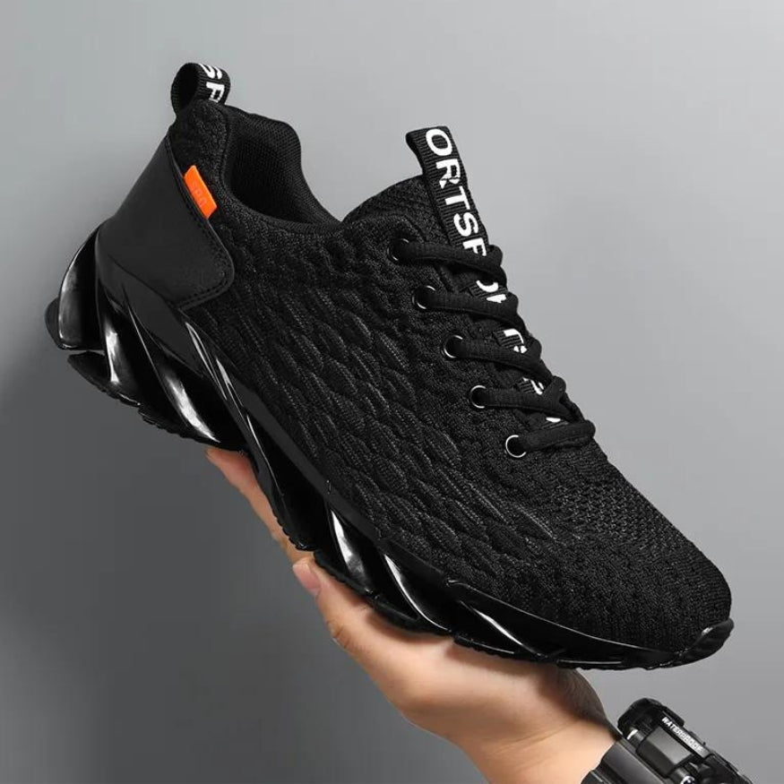 Siateczkowe buty do biegania z podeszwą w stylu ostrza