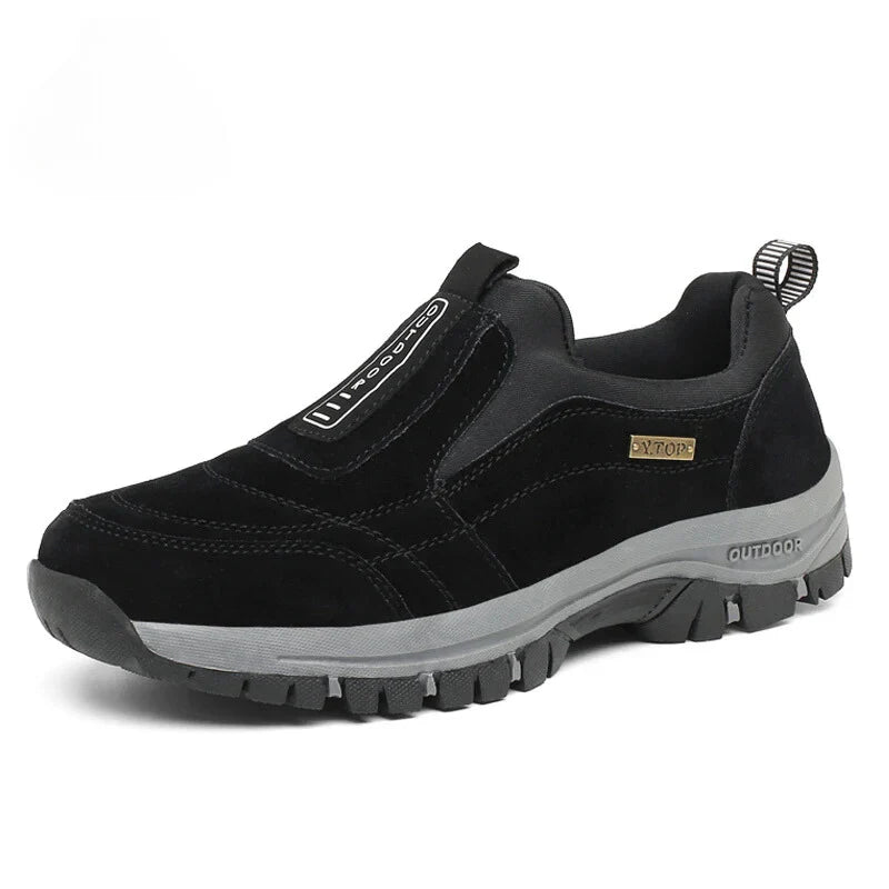 Slip-On Walking Shoes with Rugged Outsole