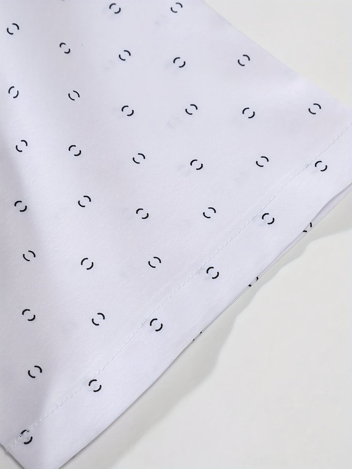 Chemise à manches courtes pour homme à imprimé géométrique