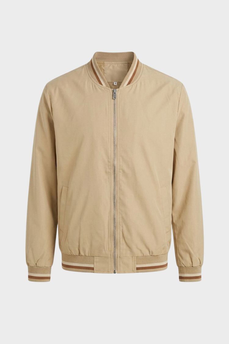 Blouson bomber léger pour homme | Veste décontractée zippée