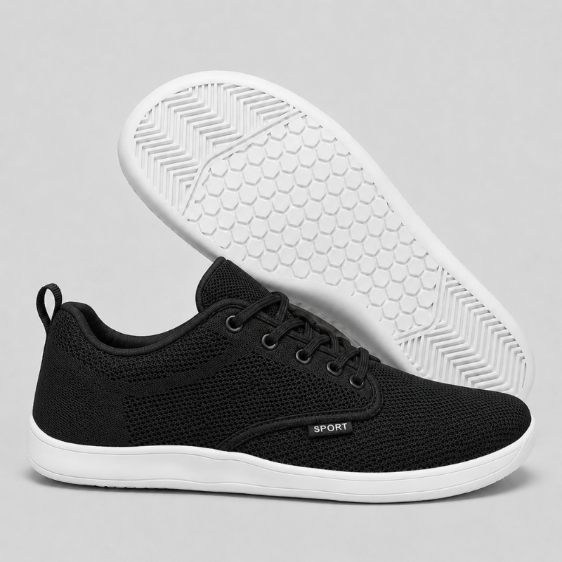 Men's Lightweight Mesh Lace-Up Trainers