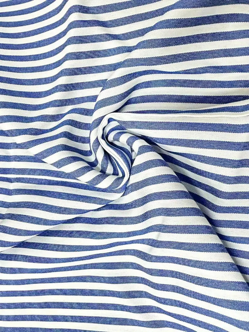 Women's Cotton Blend Striped Pocket Shift Dress