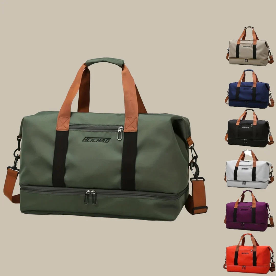 Travel Duffel Bag with Shoe Compartment